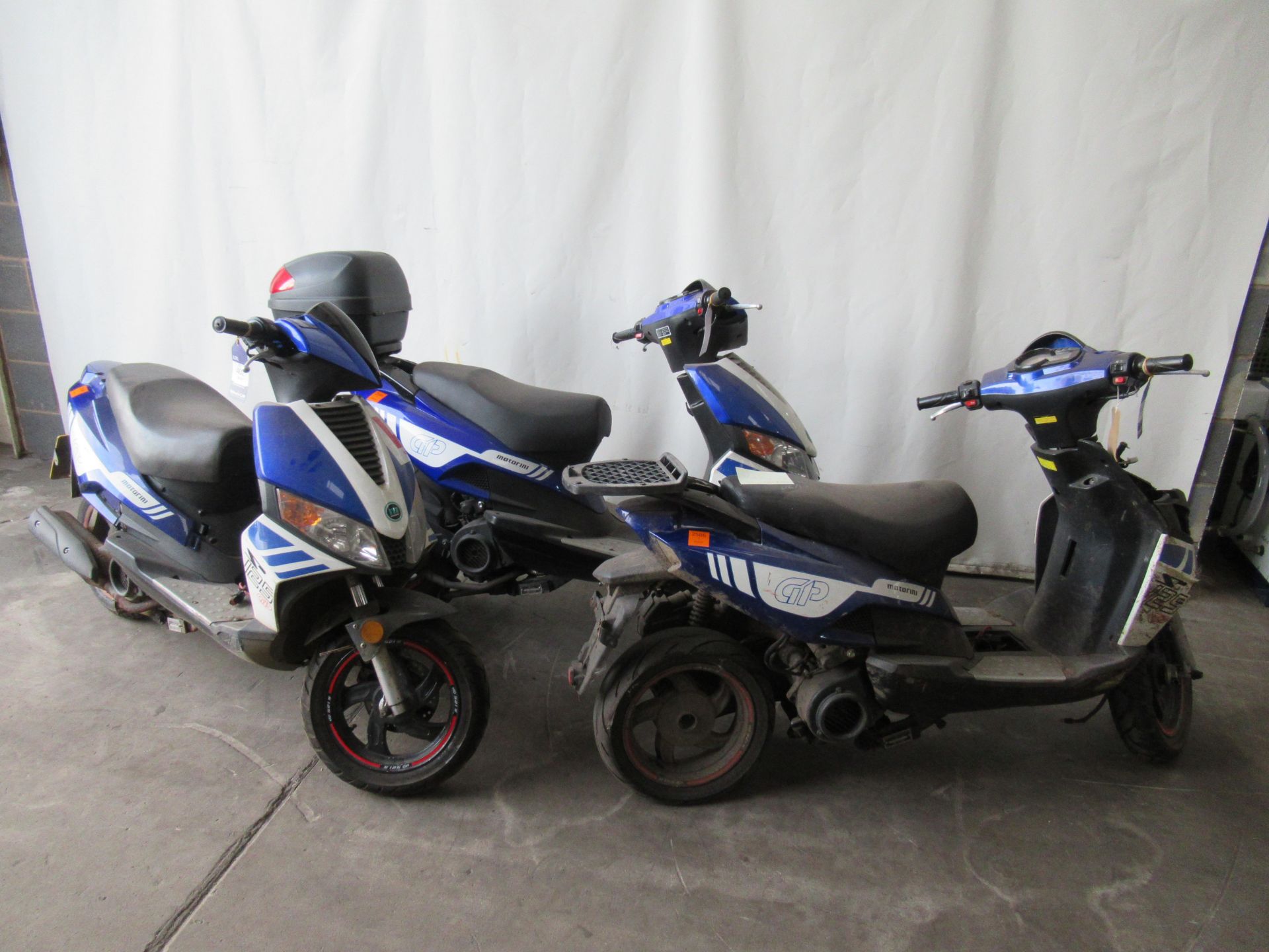 3x Motorini GP125i motorbikes