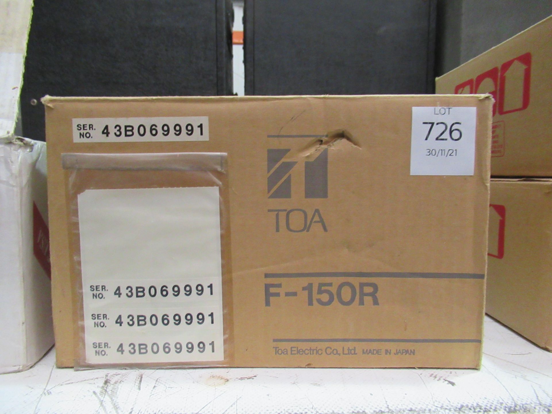 BNIB TOA F15OR Speaker and a Eminence Delta 15A Speaker