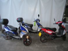 3x Motorini GP125i motorbikes