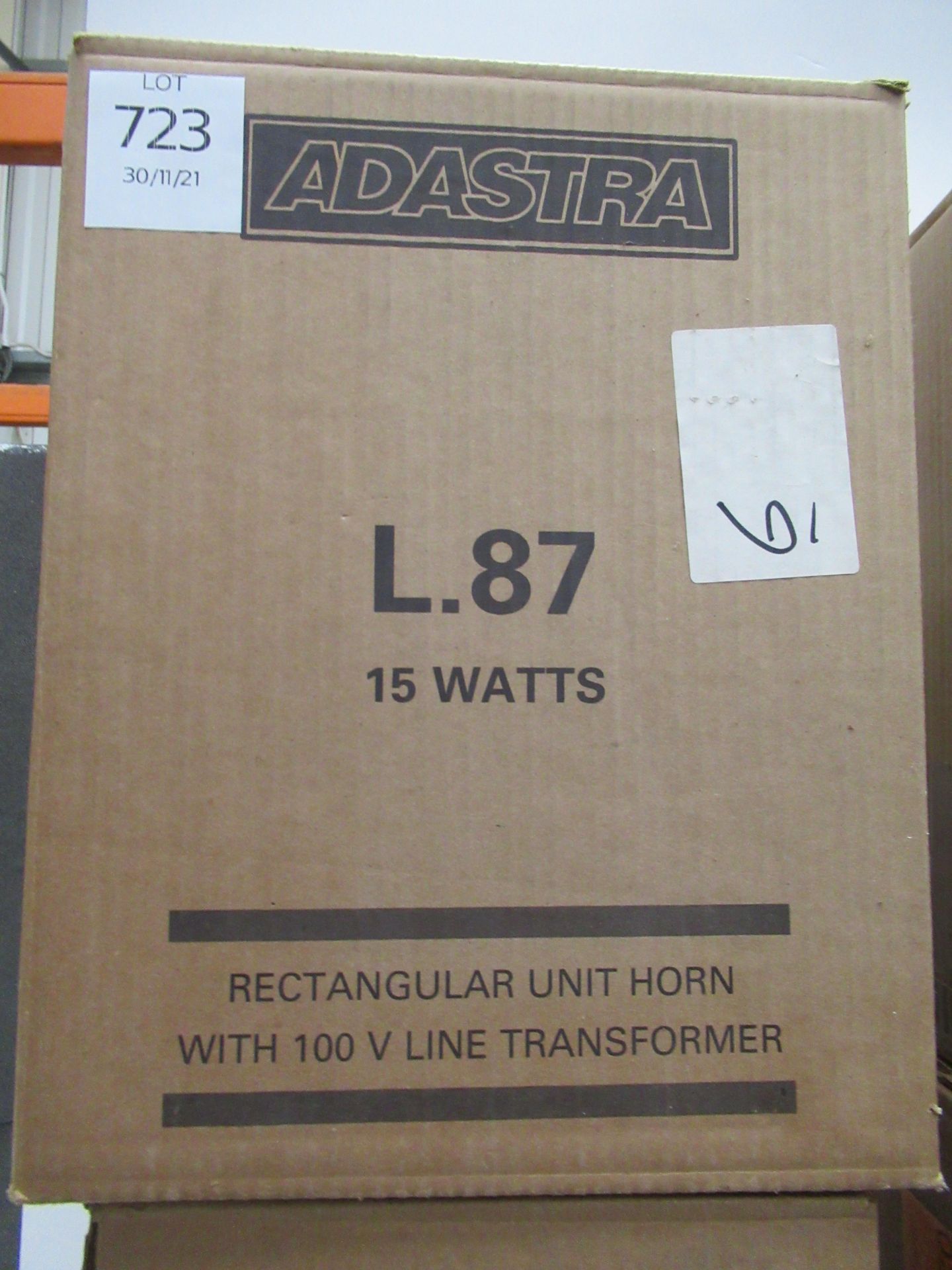 5 x BNIB Adastra L-87 15W PA Horn and a L-77 15W PA Horn - Image 3 of 4