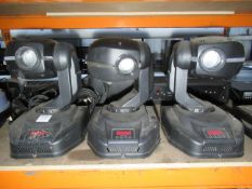 3 x Source Moving Head Lighting Effect Units