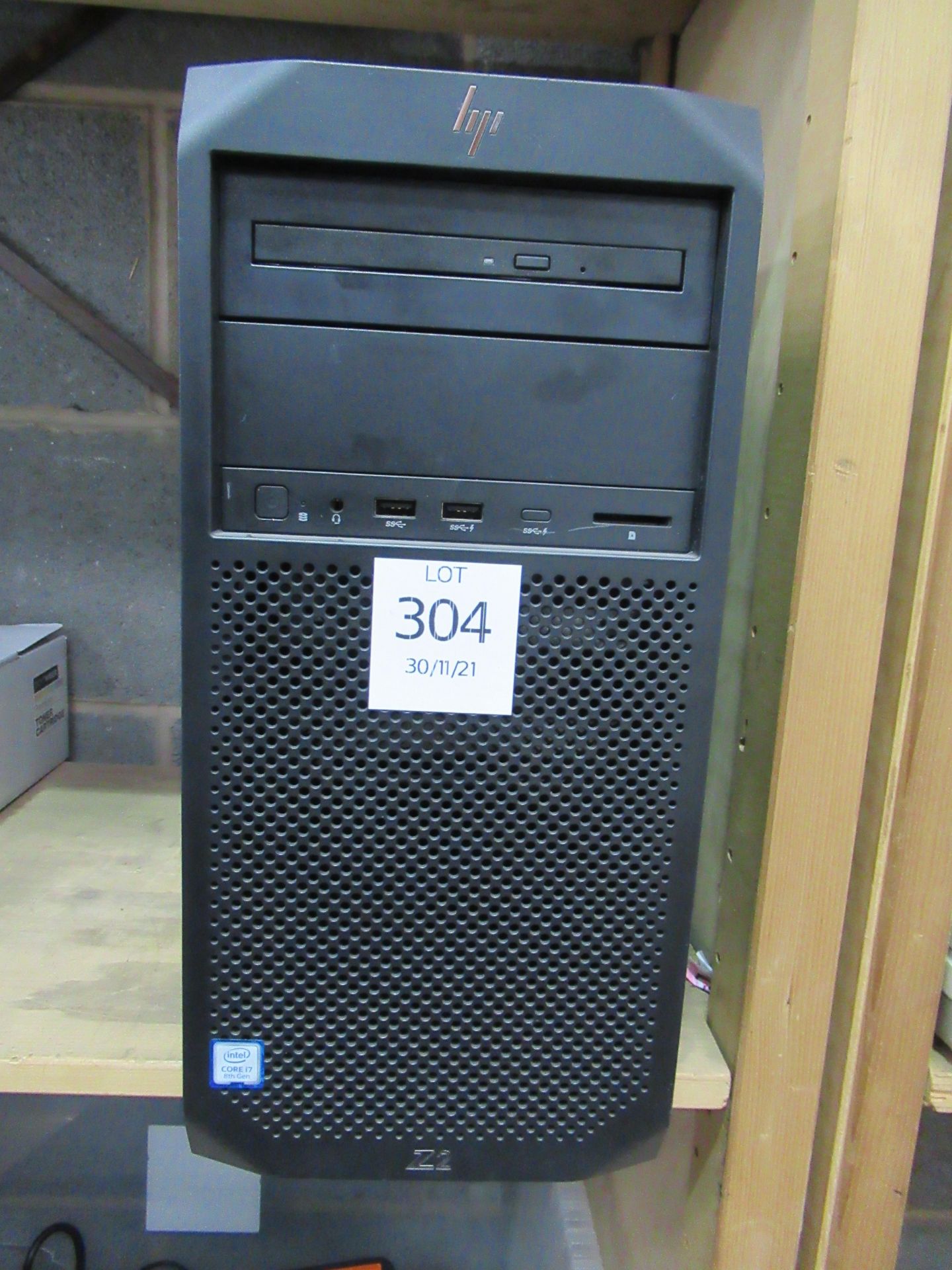 A HP Z2 Intel i7 8th generation PC tower