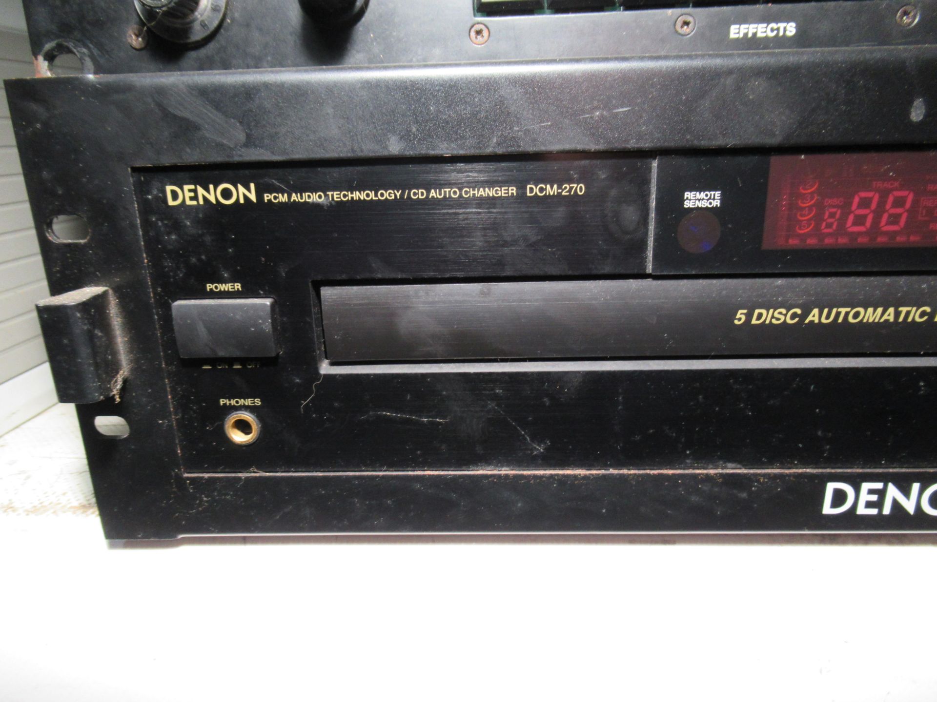Denon DCM-270 5 Disc CD Player, Ram Wall 1042 Sequencer and a ELCA SR16 Super Regia Video Matrix Swi - Bild 3 aus 6