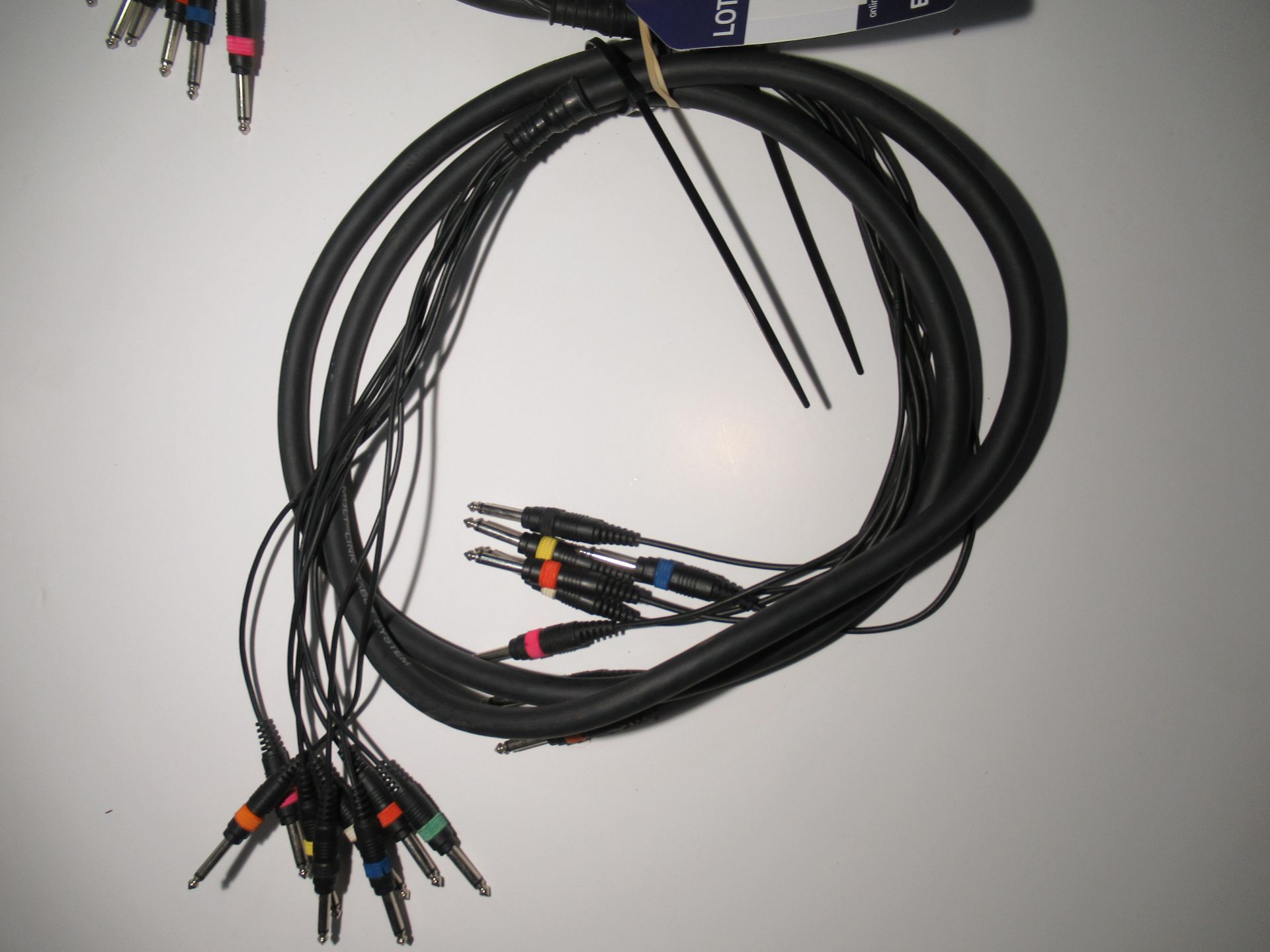 2 x 5m 8Way Snake Mono 6.35mm Jack Cables - Image 3 of 3