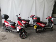 3x Motorini 125cc motor bikes