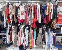Approximately 260x Various Designer Ladies Tops to Include T - Shirts, Dresses, Blouses, Vests, Jump
