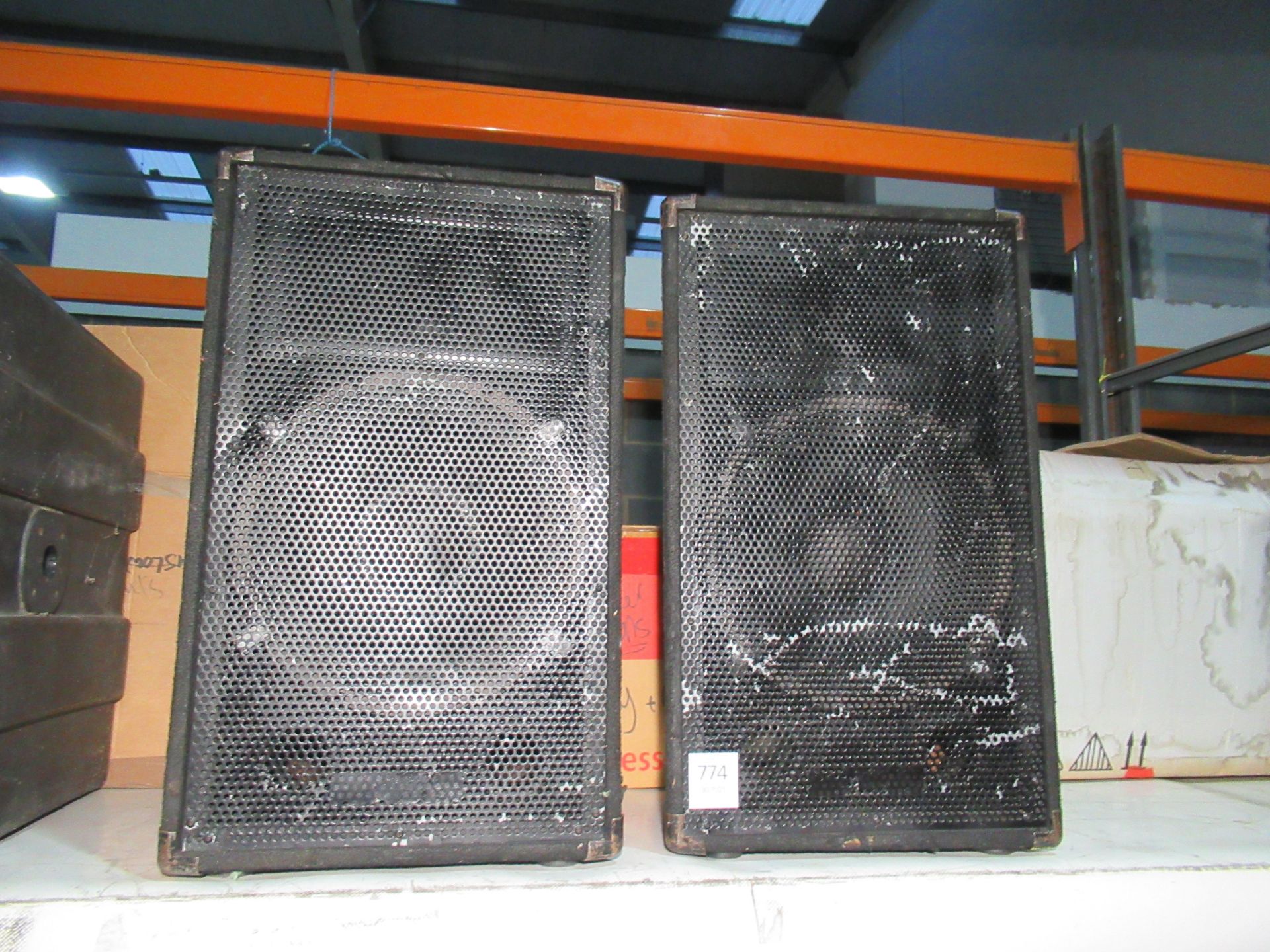 Pair of Turbo Max TMT400 400W 12" & Horn Speakers