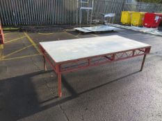 Steel Deck 8' x4' Stage Section with Legs and Plywood floor