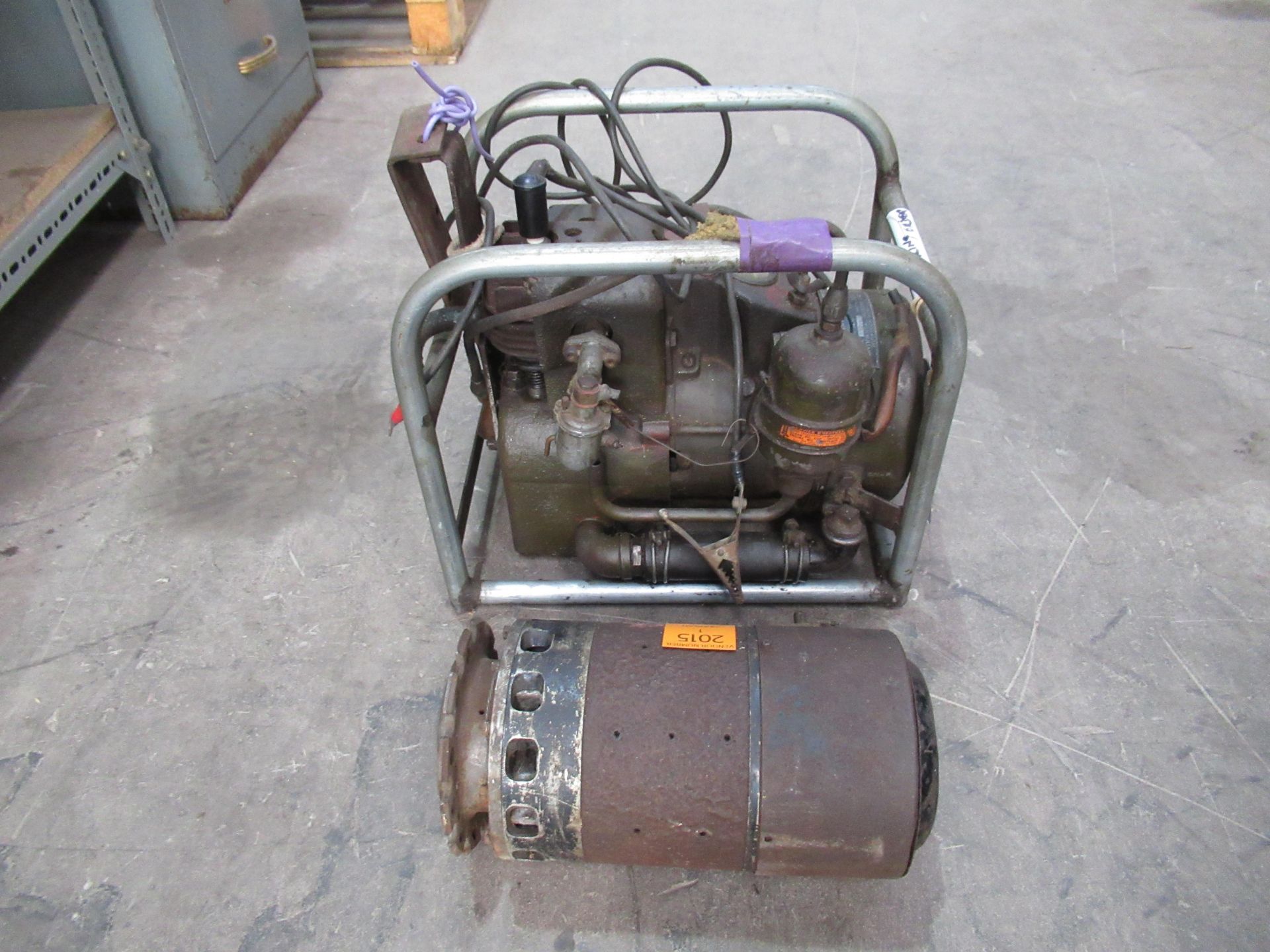 World War 2 Tiny Tim30 amp petrol generator together with a 200amp World War 2 aircraft generator