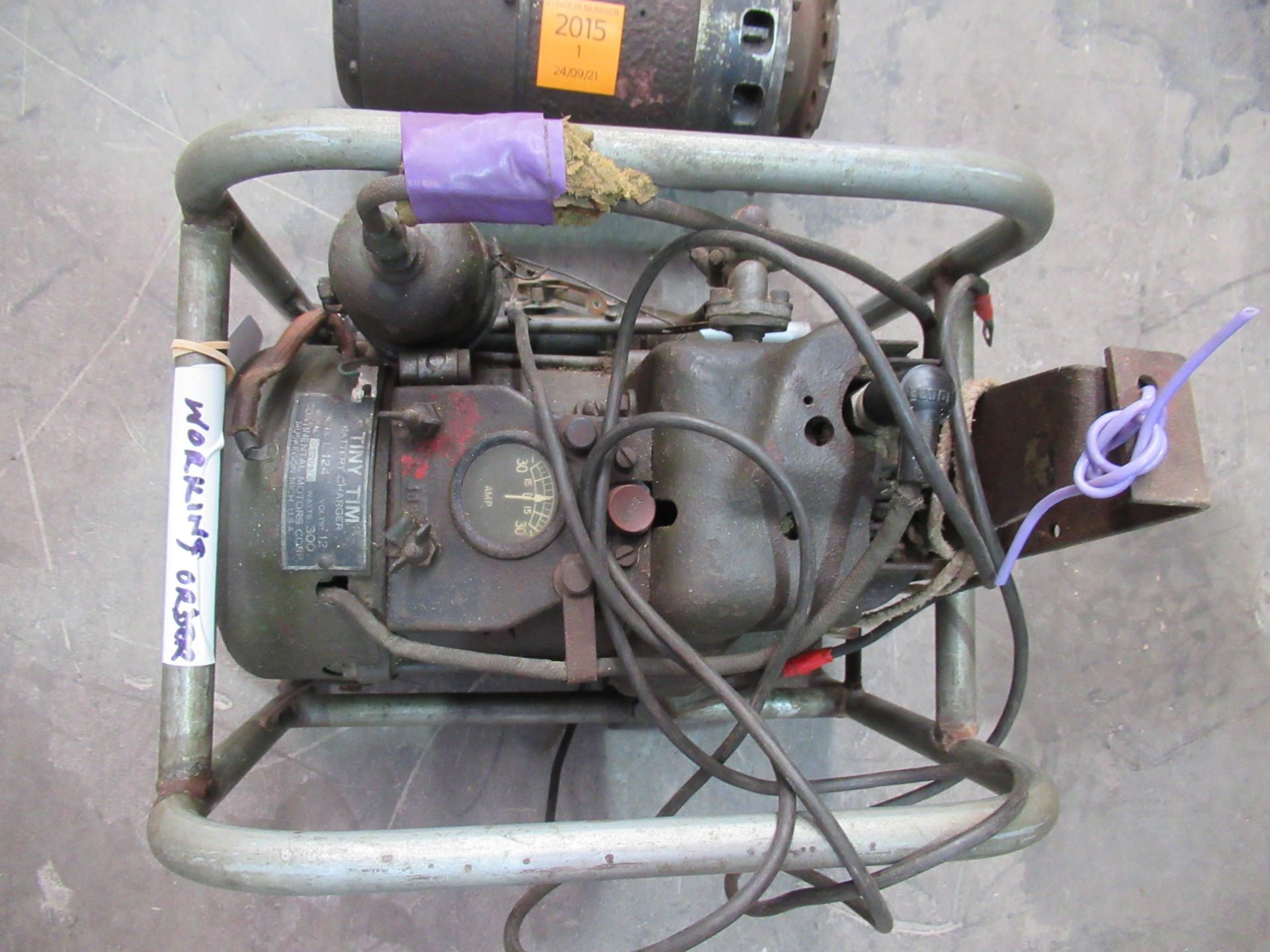 World War 2 Tiny Tim30 amp petrol generator together with a 200amp World War 2 aircraft generator - Image 2 of 11