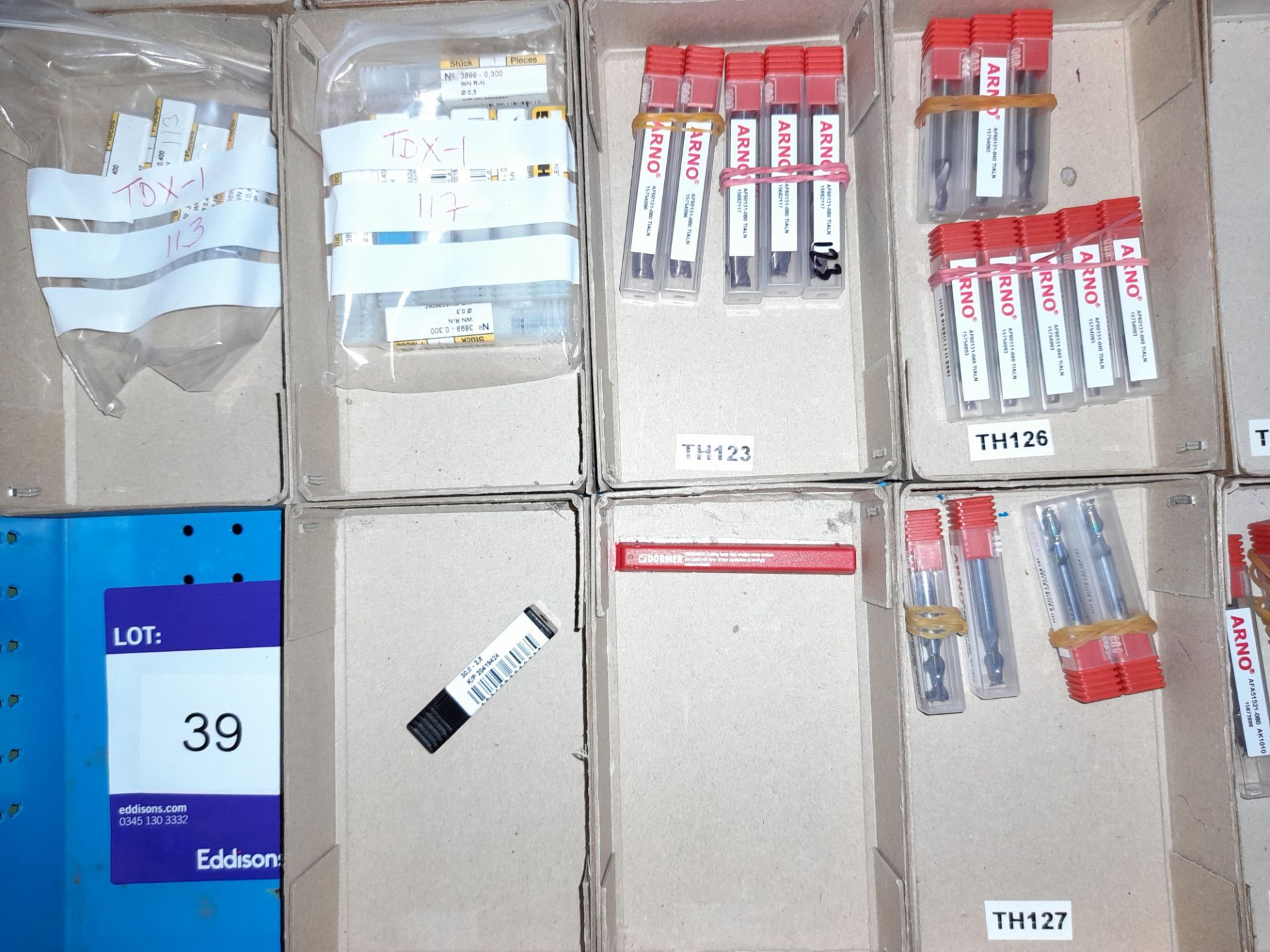 Quantity of various CNC inserts, cutting tips and drills etc., as lotted to tray (Tray not included) - Image 5 of 5