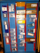 Quantity of various CNC screws, cutting tips etc., as lotted to tray (Tray & drawer unit not