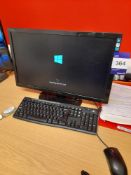 Lenovo Think Centre Small Formfactor PC Windows 10 with Hanns-G HF247 Screen, keyboard and mouse