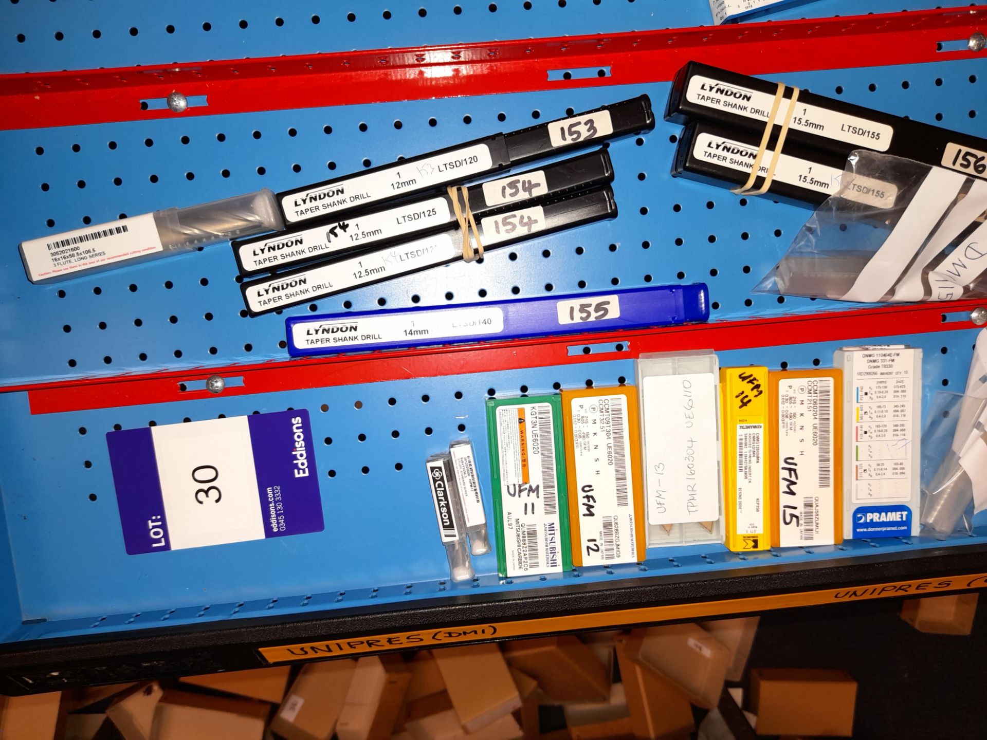 Quantity of various CNC drills, cutting tips and reamers etc., as lotted to tray (Tray & drawer unit - Image 5 of 5