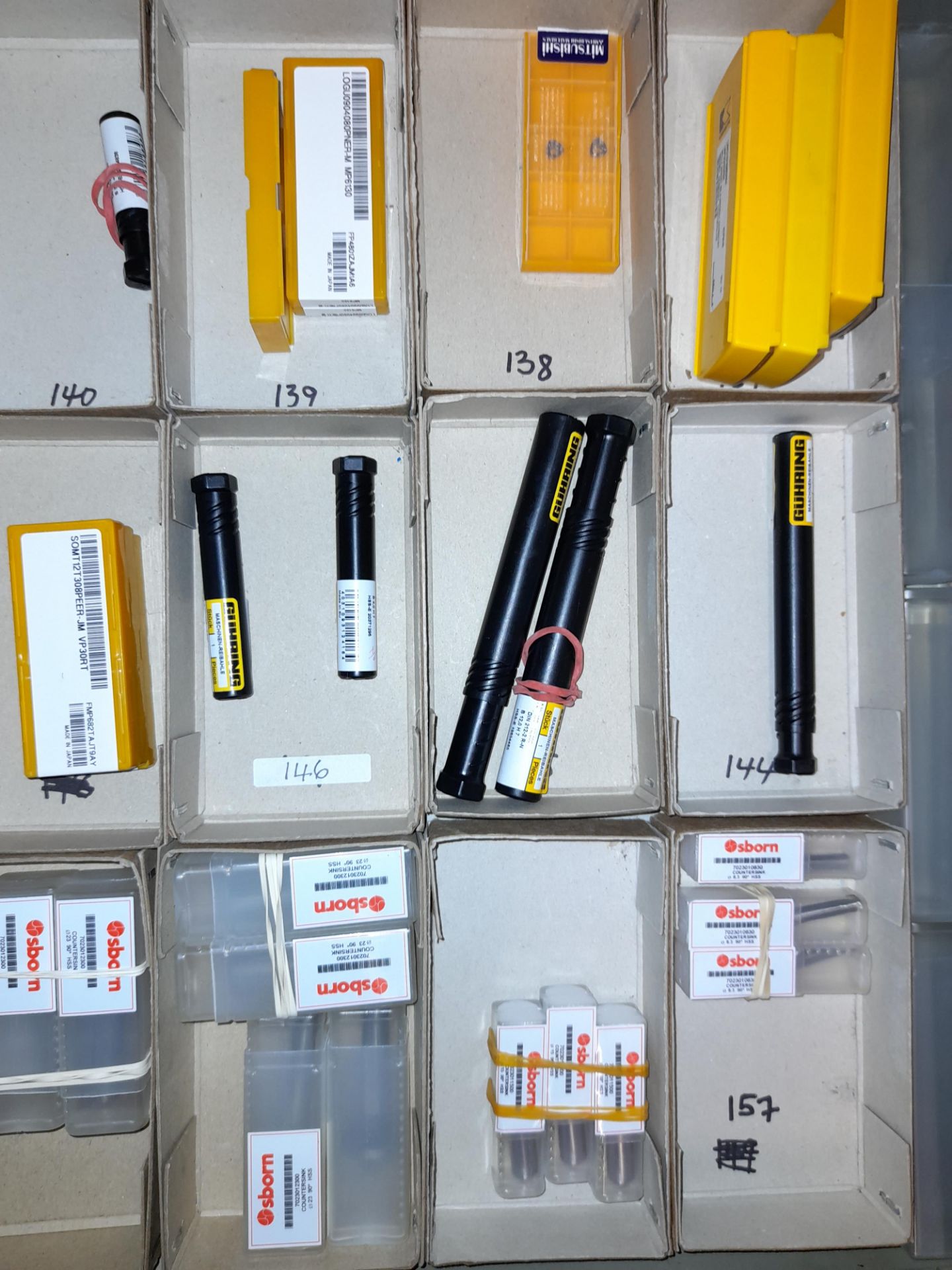 Quantity of various CNC inserts, drills and reamers etc., as lotted to tray (Tray & drawer not - Image 4 of 5