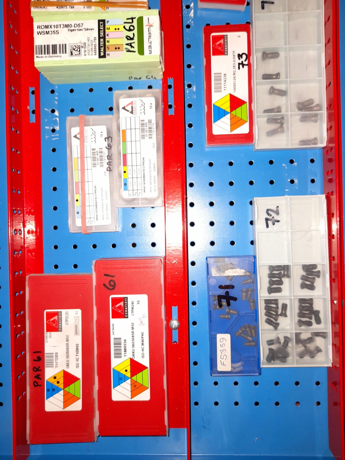 Quantity of various CNC cutting tips etc., as lotted to tray (Tray not included) (Note: Various - Image 2 of 3