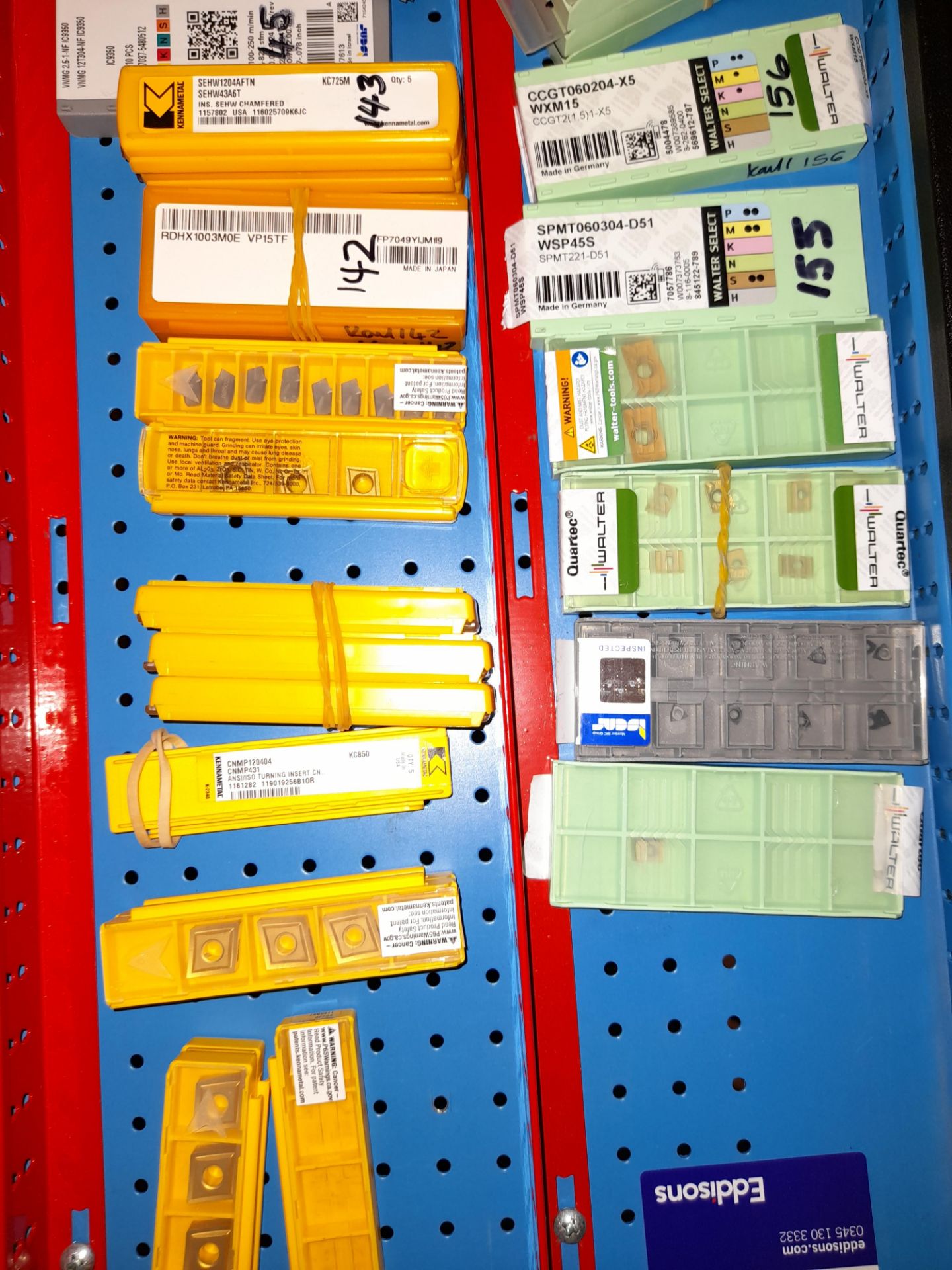 Quantity of various CNC inserts, cutting tips etc., as lotted to tray (Tray & drawer unit not - Image 3 of 4