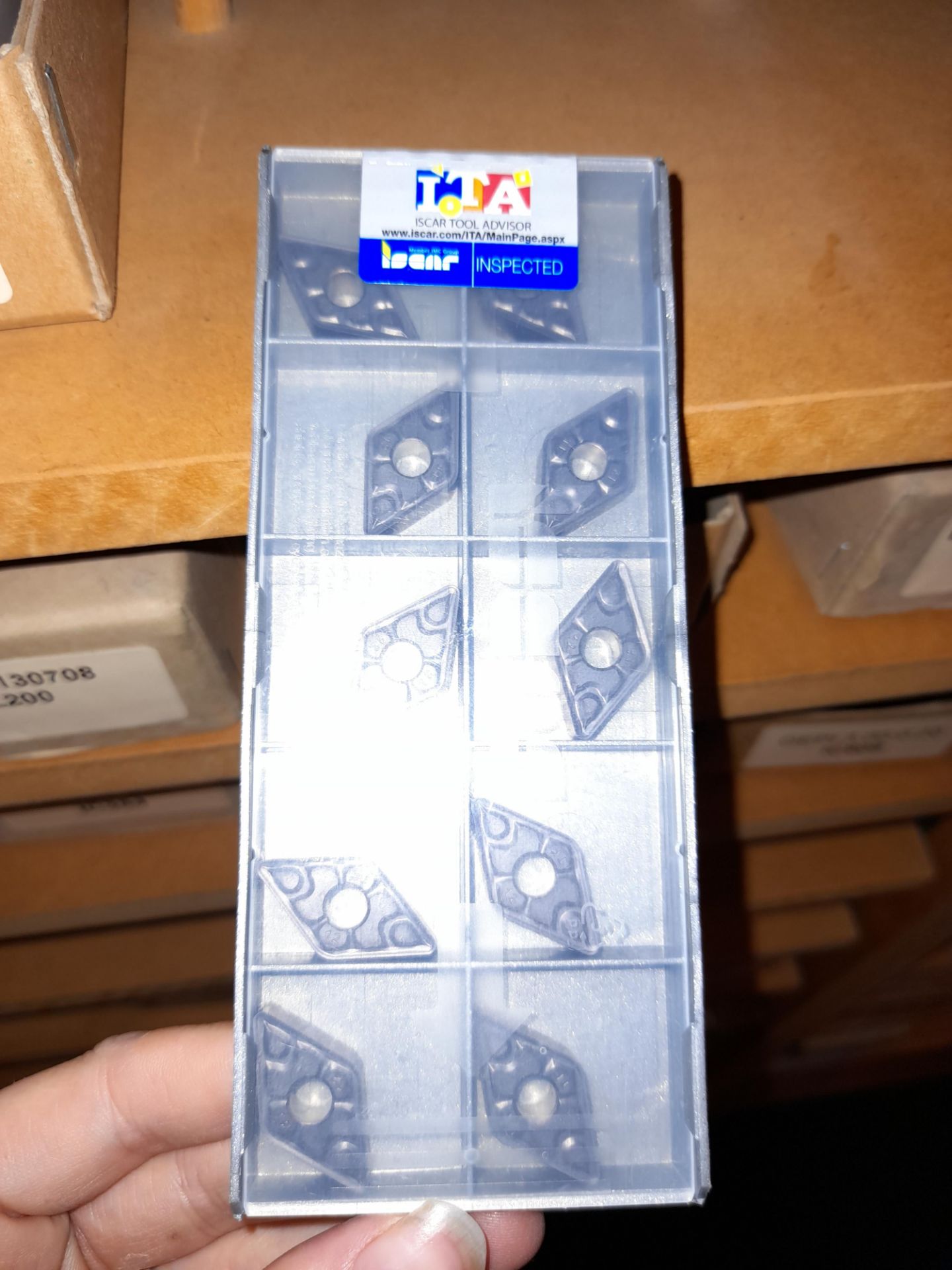 1 bay of various CNC cutting tips & inserts, Location: A4, (Note: Various quantities to boxes, see - Image 7 of 7