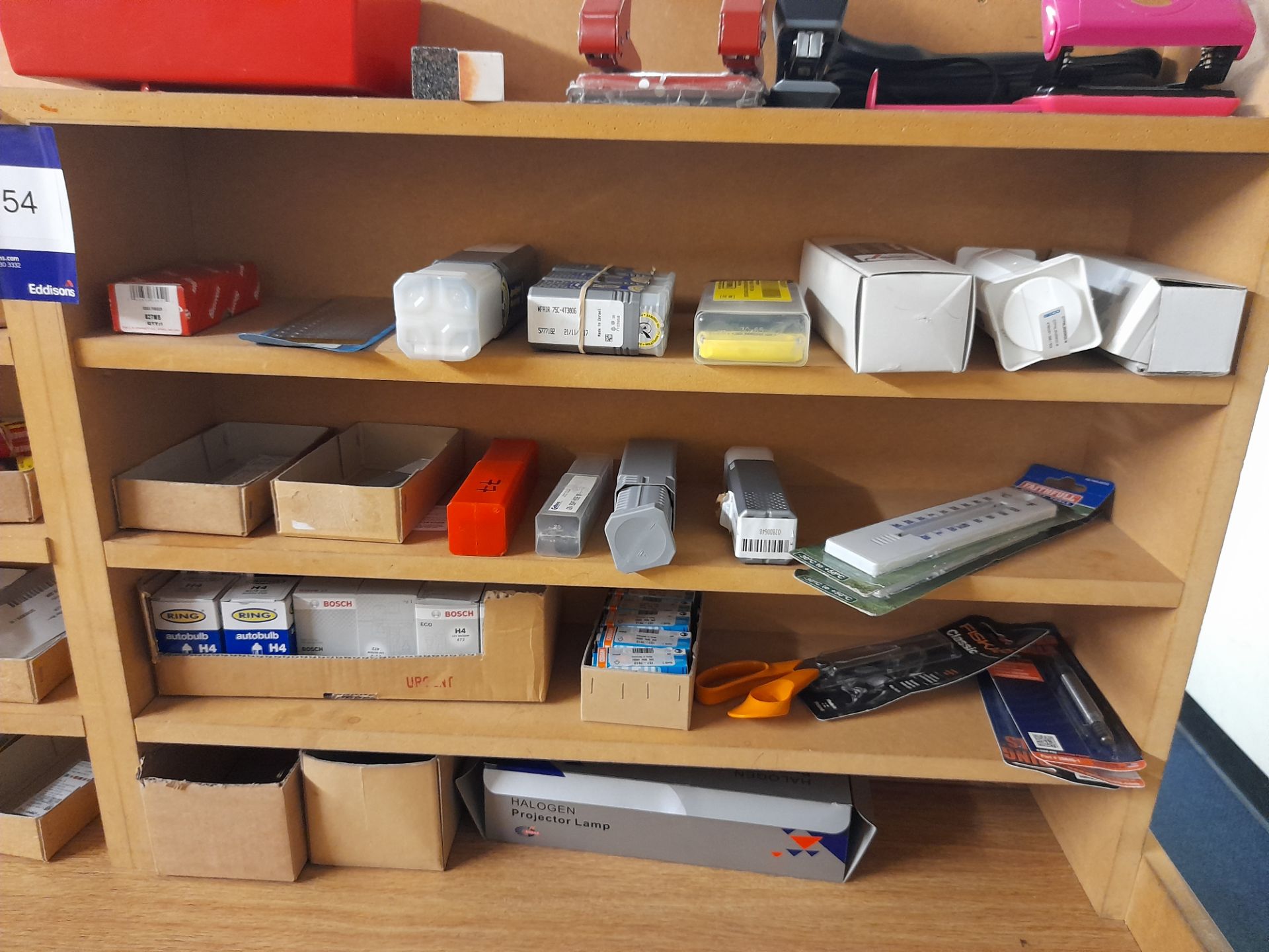 Quantity of various inserts, drills, auto bulbs etc., to two bays, Location A20 (Shelving not - Image 2 of 5