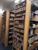 Contents of bay to include lock nuts, spanners, collets etc. Location E5 (Shelving not included) (