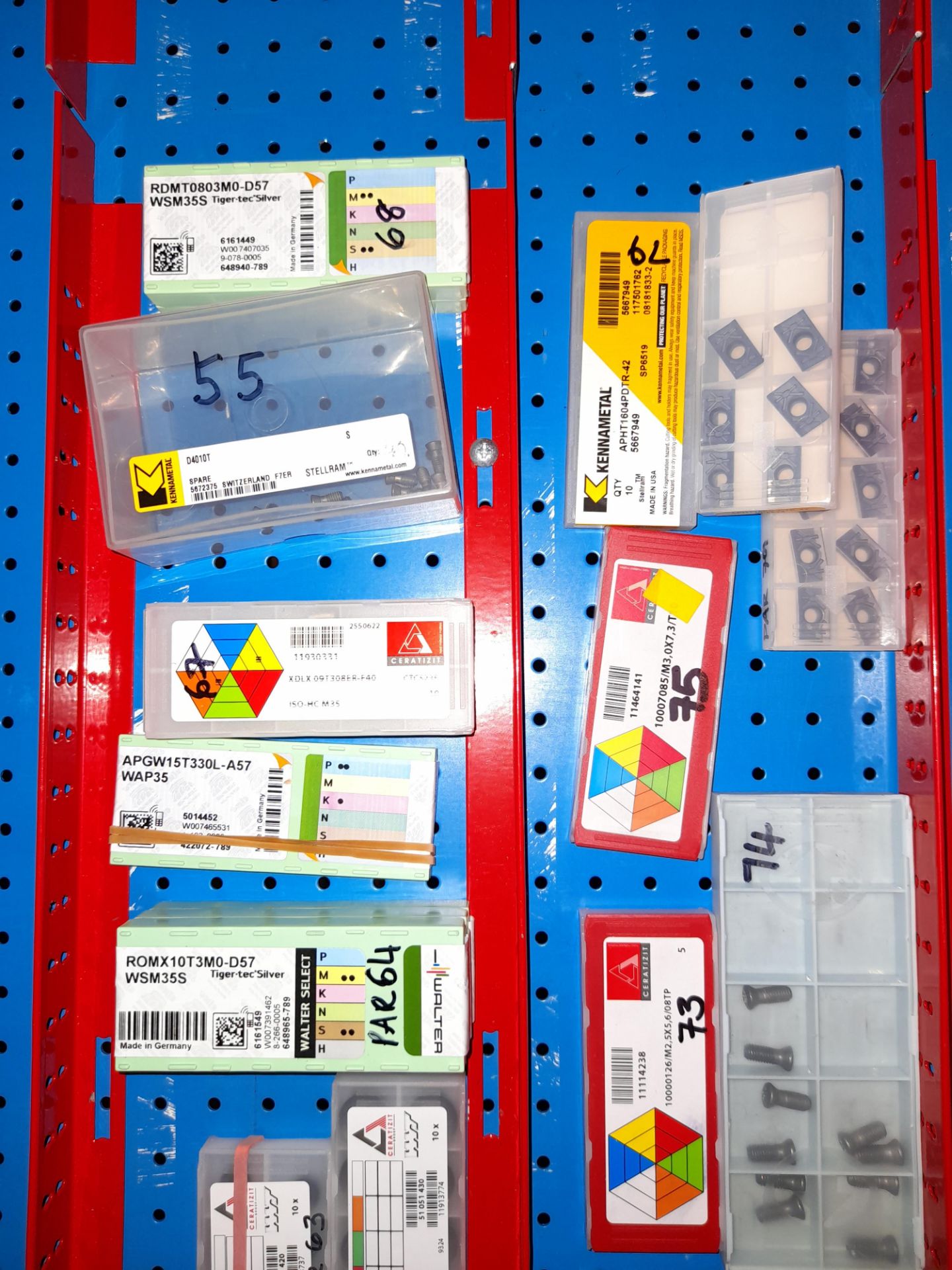 Quantity of various CNC cutting tips etc., as lotted to tray (Tray not included) (Note: Various - Image 3 of 3