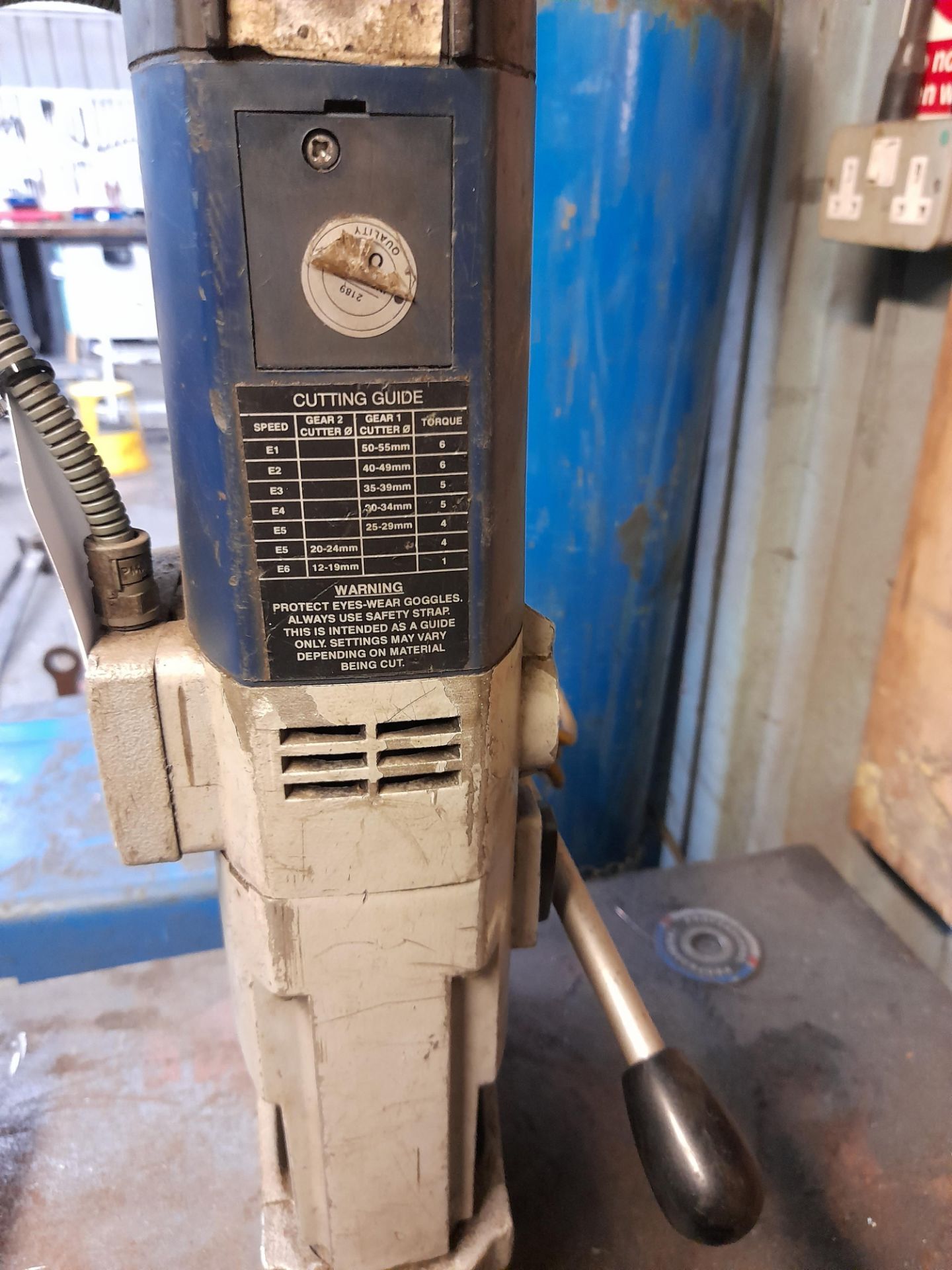 Unibor S60/32 magnetic drill, 110v, Serial Number N1485 - Image 3 of 3