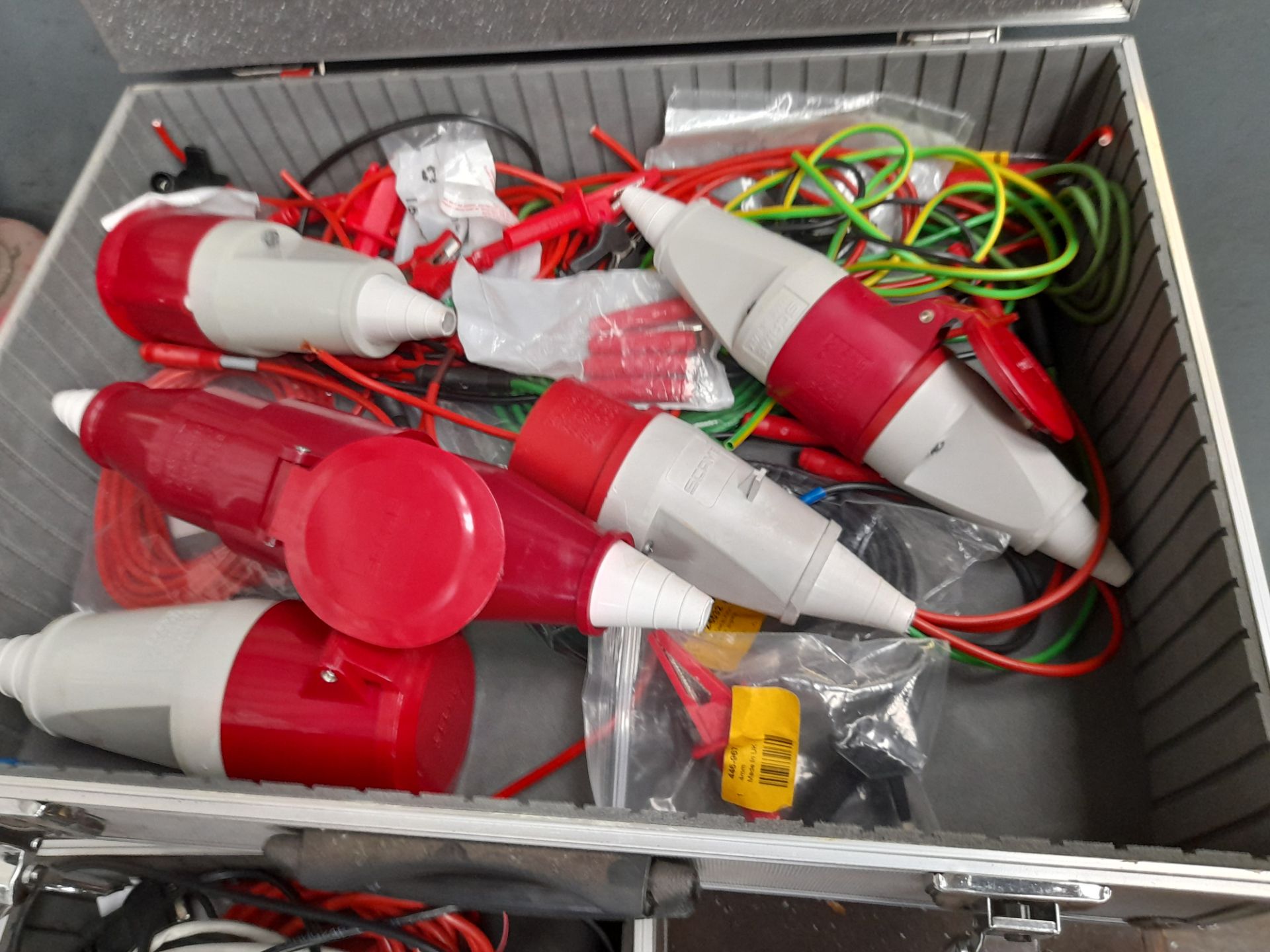 3 - Aluminium flight cases containing test leads, PLC & multi test etc. - Image 4 of 5