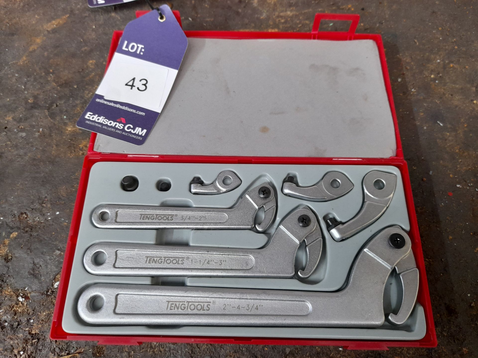 Teng tools TTHPO8 8-piece hook & pin wrench set - Image 2 of 3