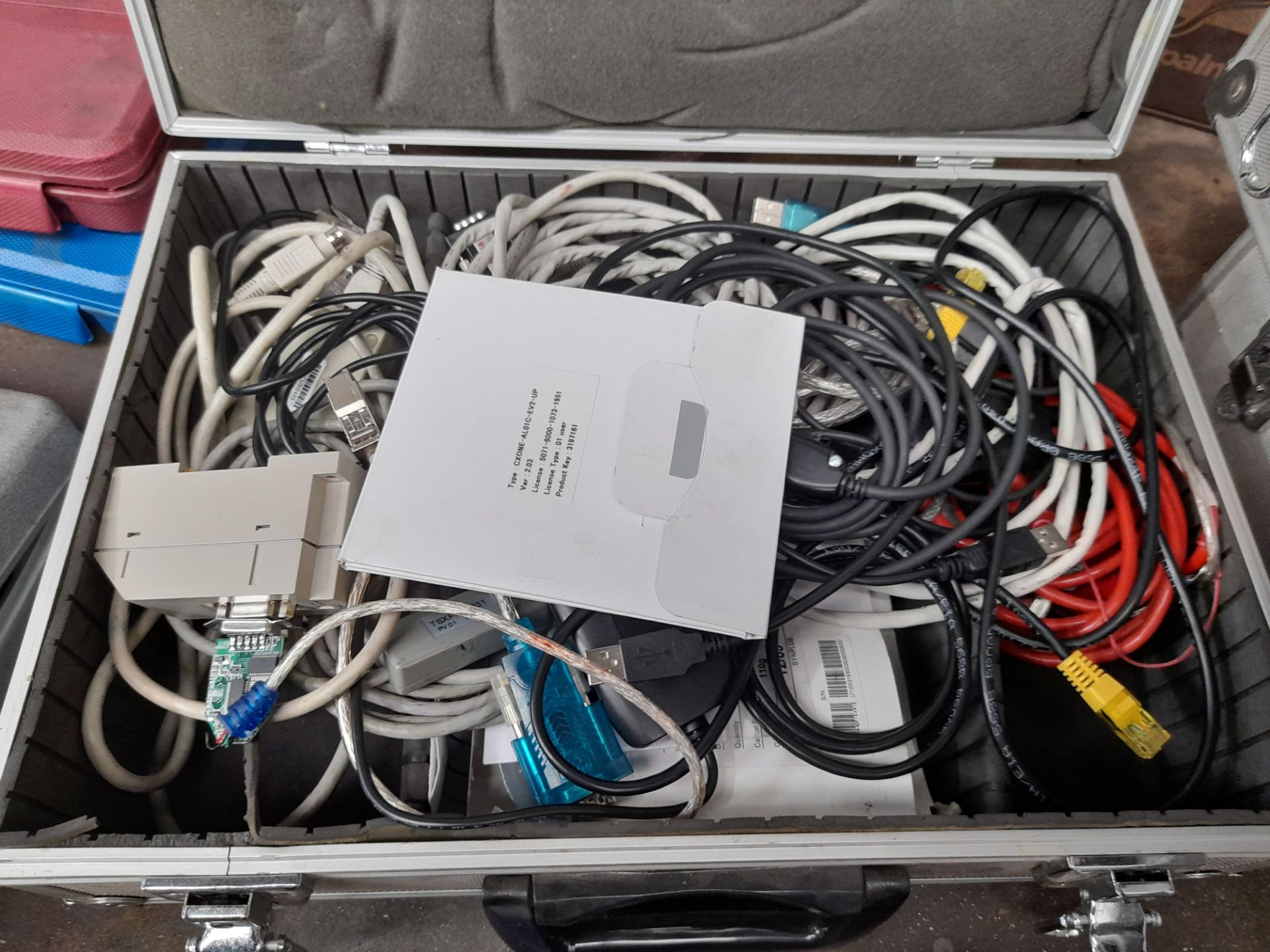 3 - Aluminium flight cases containing test leads, PLC & multi test etc. - Image 3 of 5