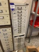 2 Silverline 20 drawer cabinet with contents of stock