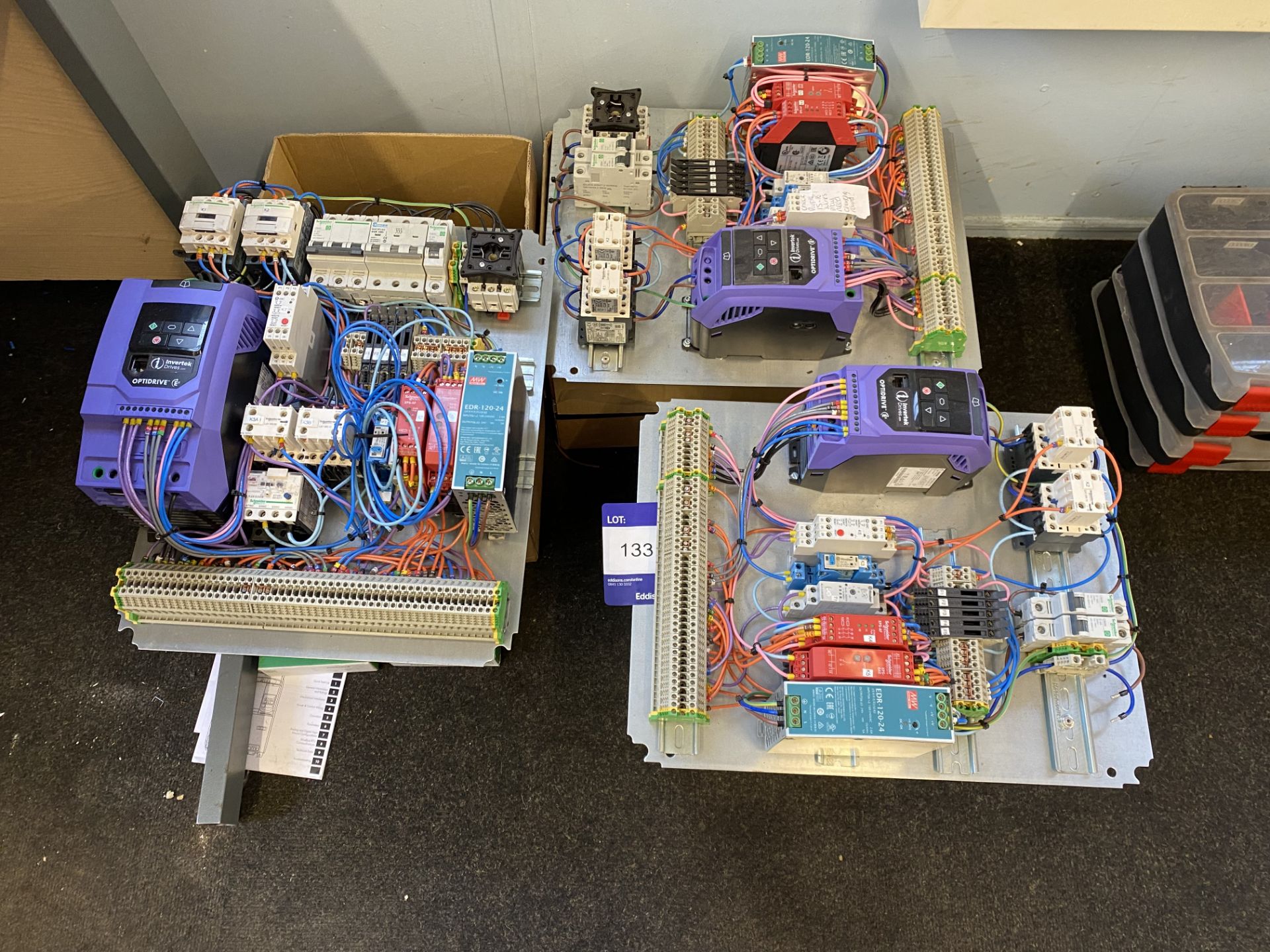 3 - Part completed control panels, as lotted