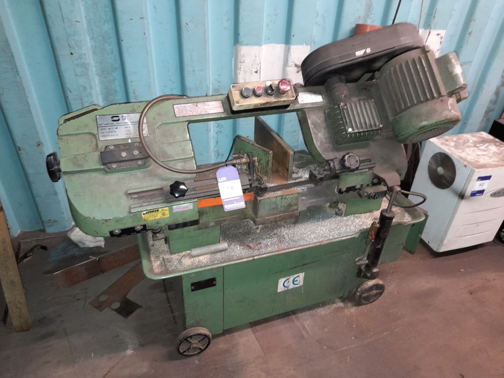 Sip 12" Model 07786 horizontal metal cutting bandsaw, s/n 9018010, year 1999, 240v