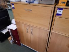 Single drawer cabinet, with undercounter double door cabinet