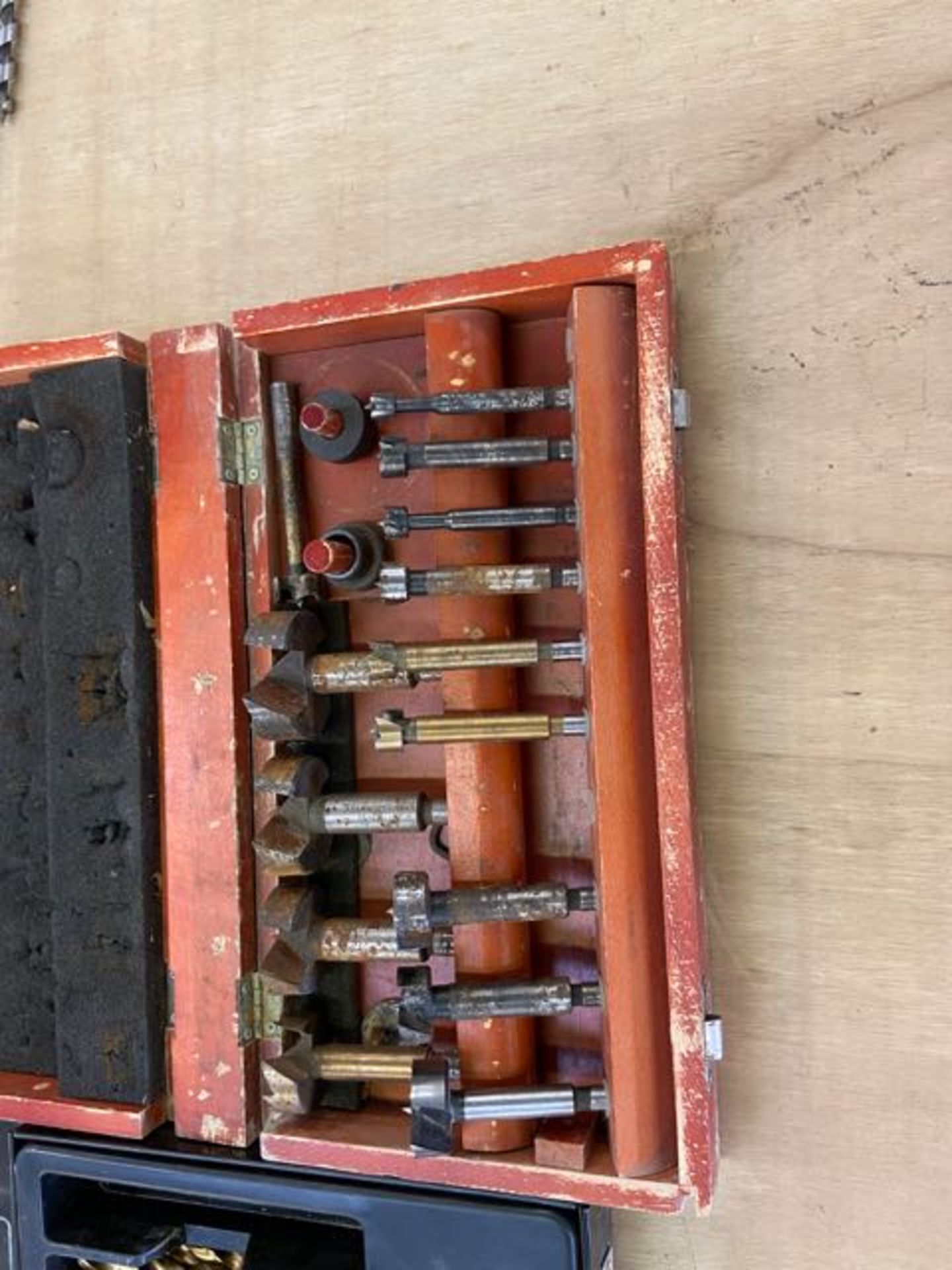 Assortment of wood drill bits, including lip and spur, forstner and auger bits - Image 4 of 6