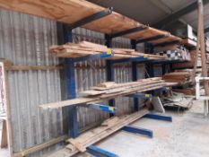 Heavy duty Cantilever racking, to wall, to comprise of 7 x Uprights. *Delayed collection, to be