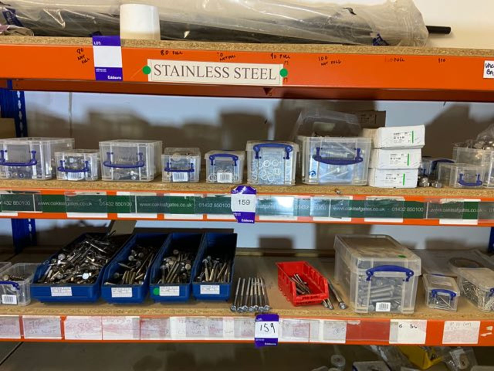 Large quantity of stainless steel fixings, from M3 to M24 including screws, coach bolts, coach - Image 4 of 18