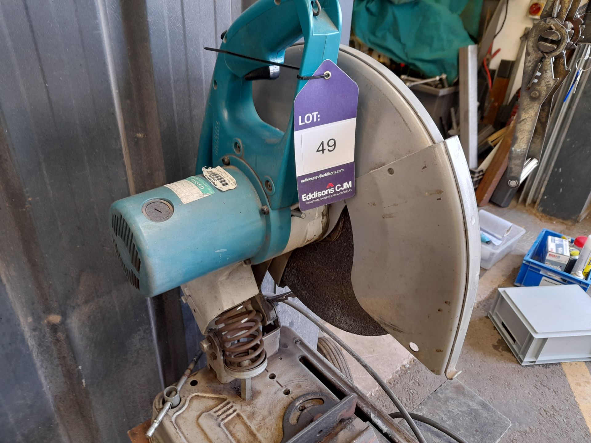 Makita 2414NB Chop saw, with stand - Image 2 of 2