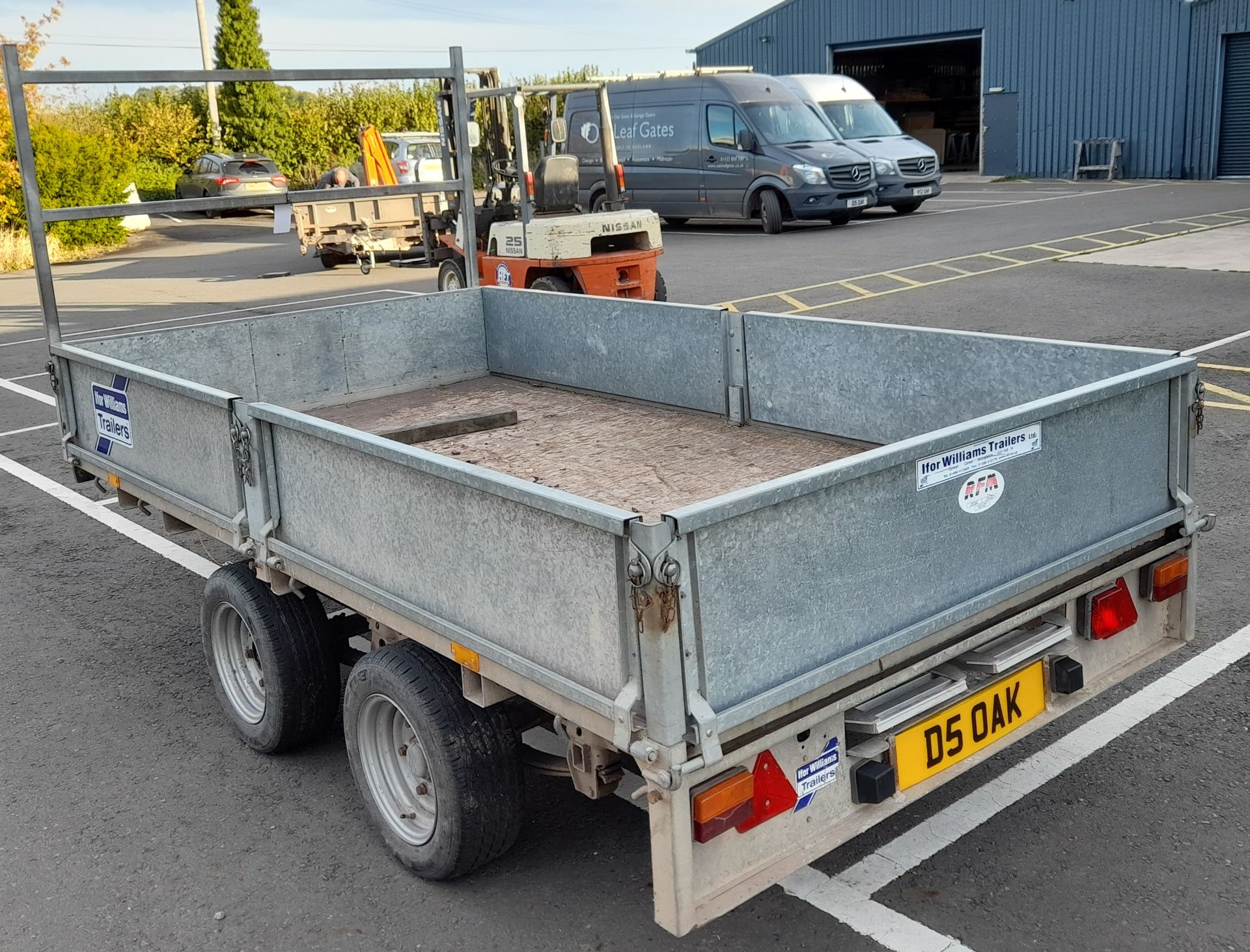 Ifor Williams e*11 SCK40000060481609 Type LM105G twin axle trailer (Approx. 10ft x 5ft) - Image 3 of 7