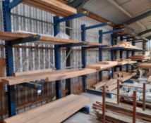 Heavy duty Cantilever racking, to wall, to comprise of 8 x Uprights. *Delayed collection, to be