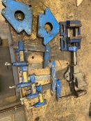 Metal working Clamps, vice clamp and magnetic welding angles