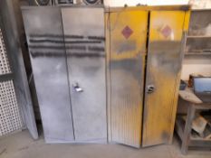 2 x Flammable storage cabinets (contents to be removed with the cabinets by the purchaser)