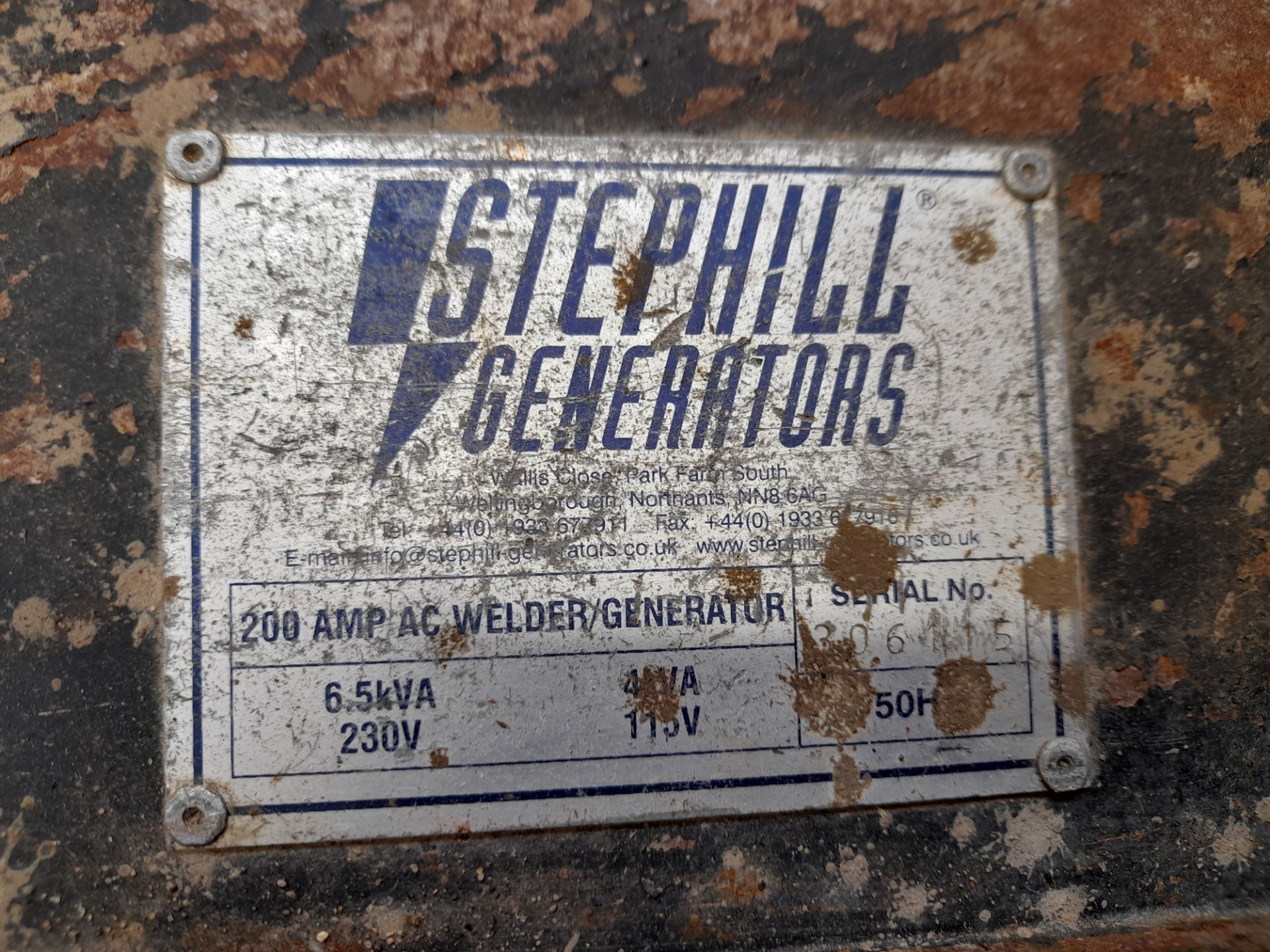 Stephill Generators 200 Amp 6.5kVA AC Mobile welder / generator - Image 2 of 3