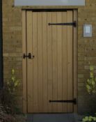 Single sweet Chestnut garden door, gate size approx 805mm wide by 1780mm high