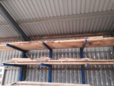 2 x Shelves of 2” Air Dried waney edge oak, to top 2 x shelves of rack 199