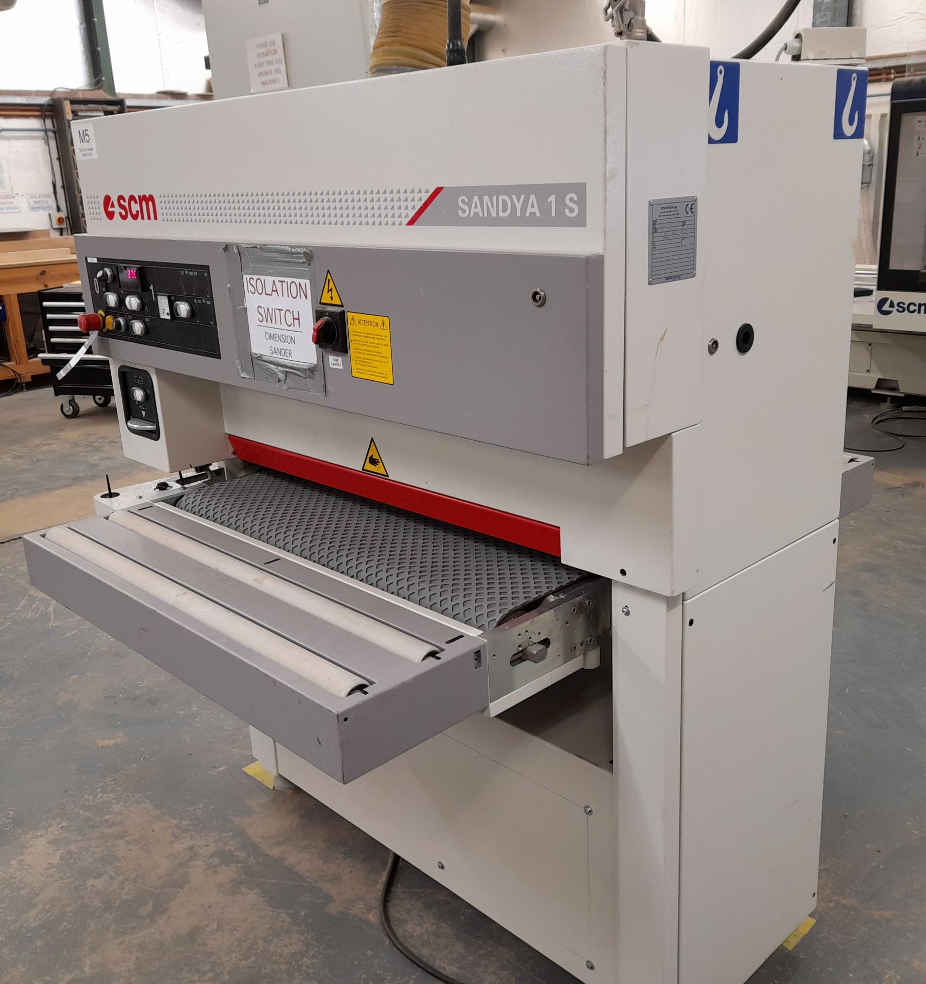 SCM Sandya 1 S Belt Sander (Serial Number AE/029806, 2006), 950mm width belt - Image 2 of 7