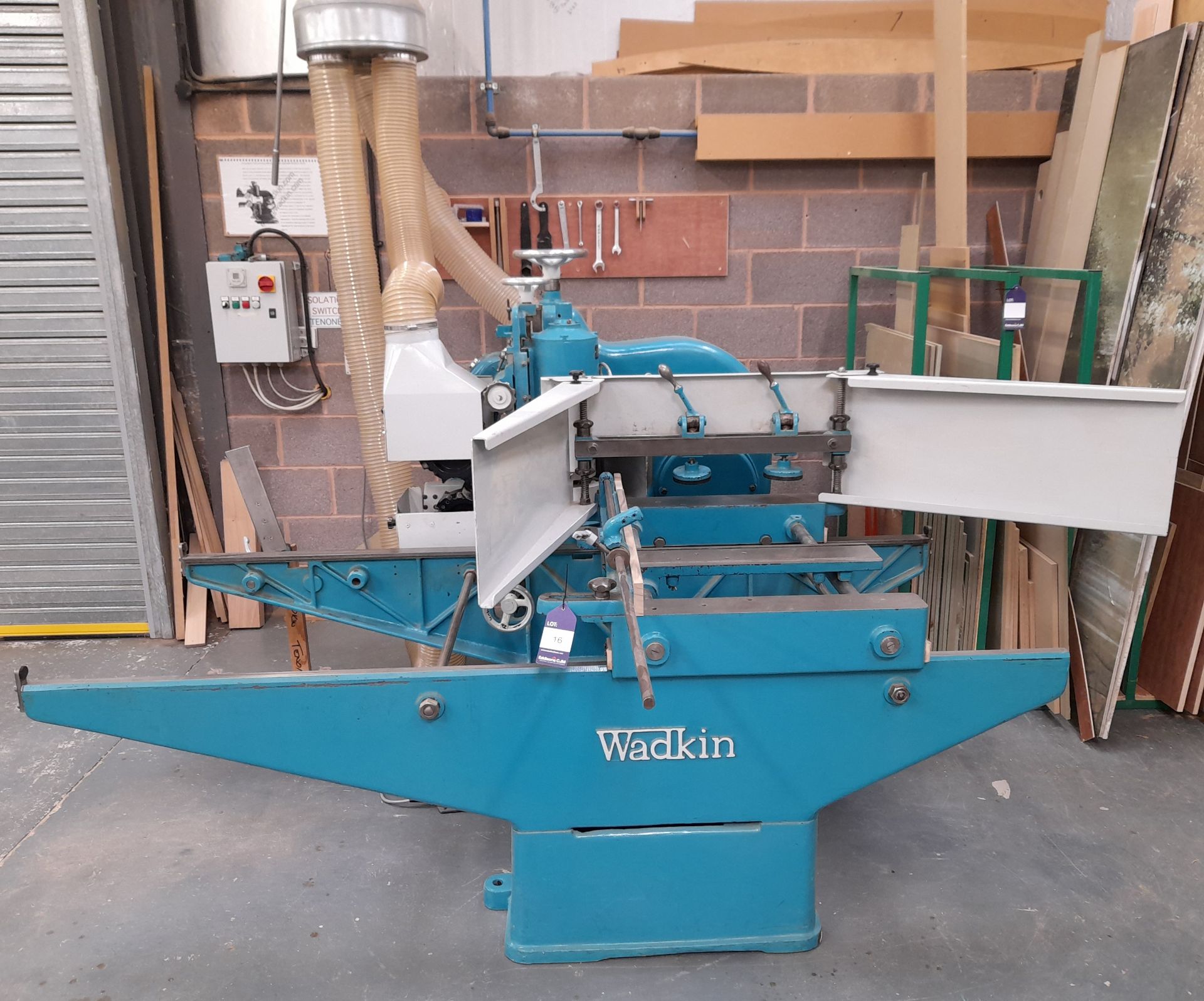 Wadkin Single End Tenoner, with top and bottom scriber (Serial Number EKA-1279)