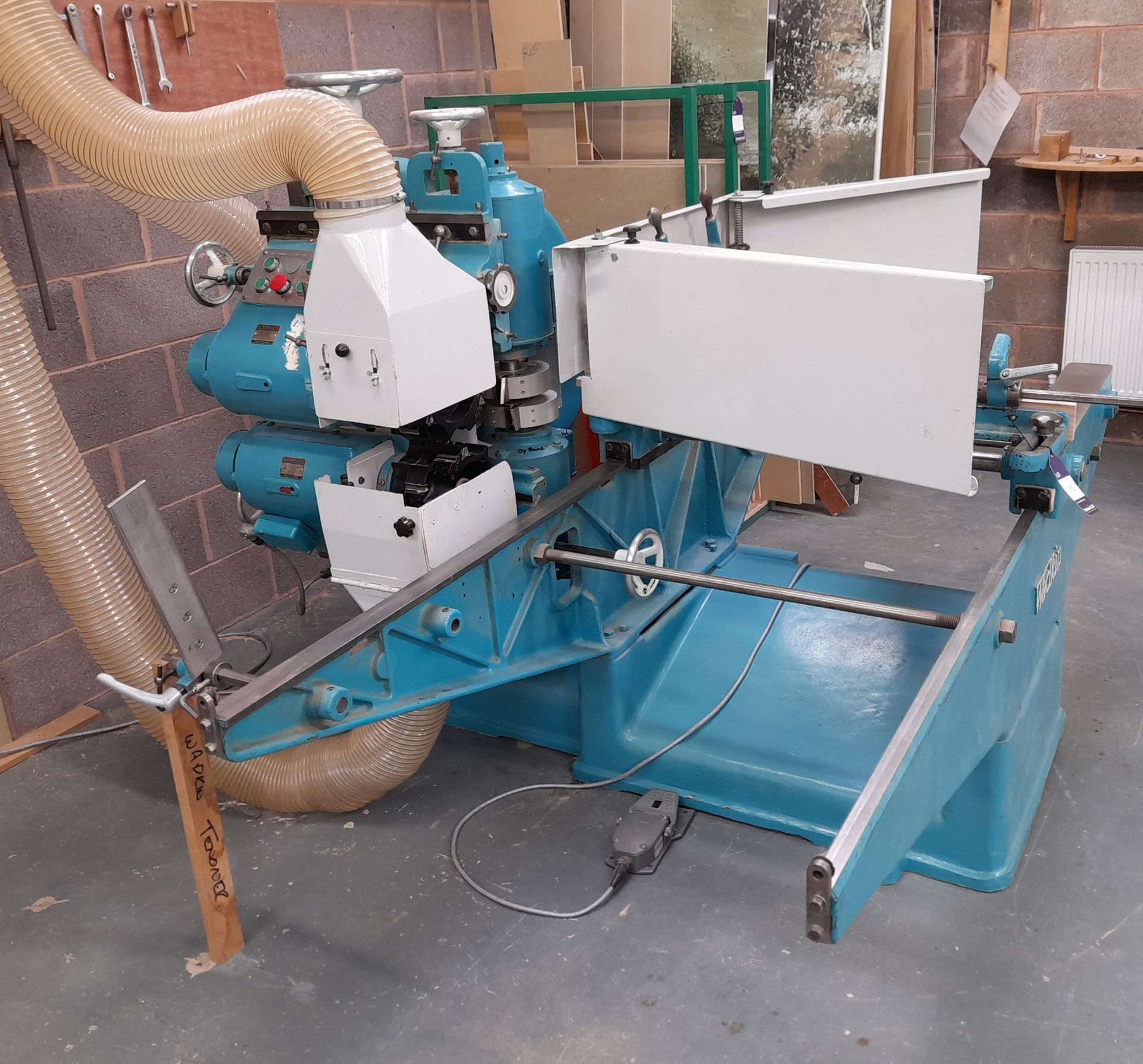 Wadkin Single End Tenoner, with top and bottom scriber (Serial Number EKA-1279) - Image 5 of 11