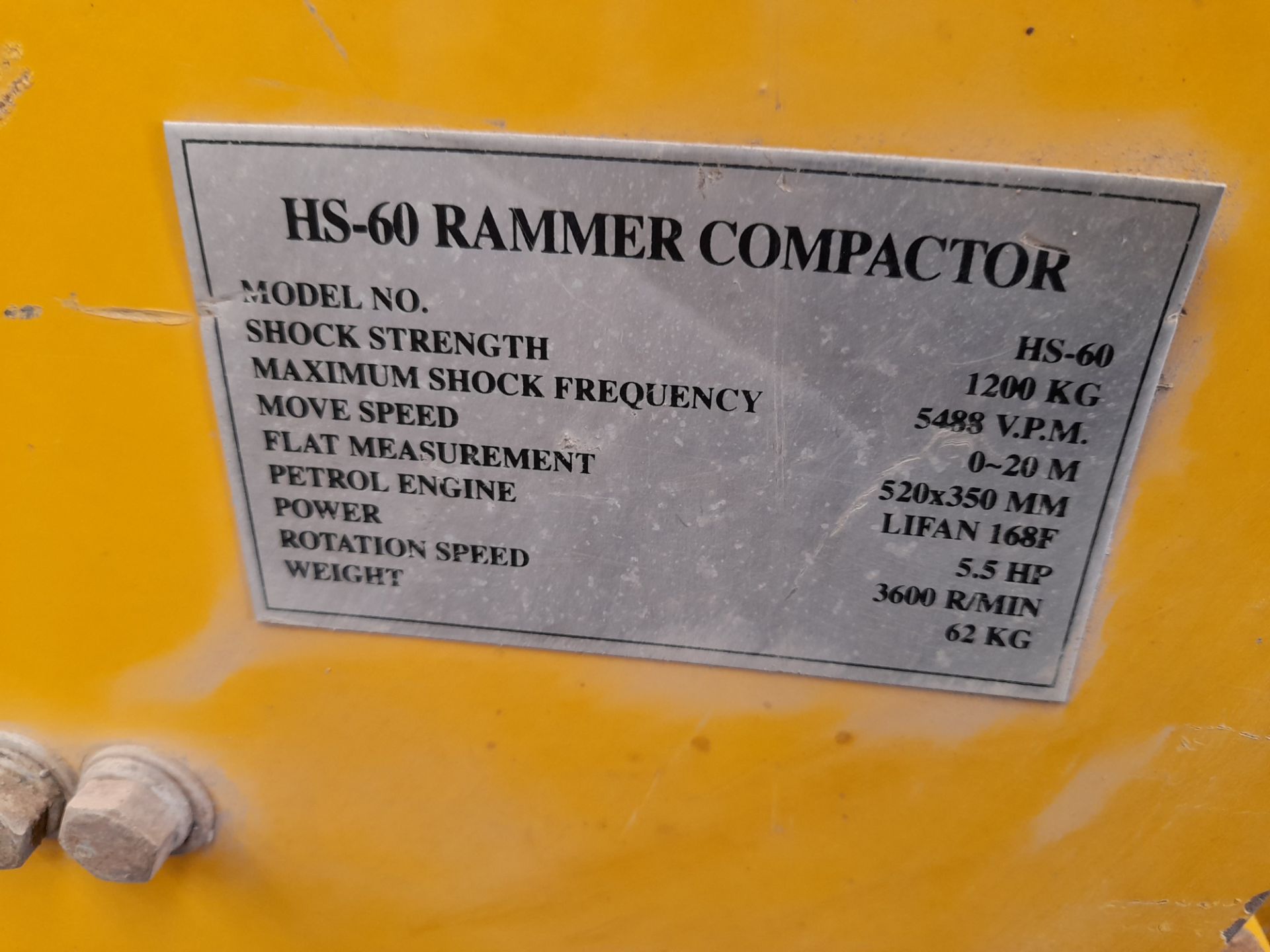 Lifan HS60 rammer compactor - Image 2 of 3