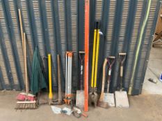 Assortment of site equipment / hand tools