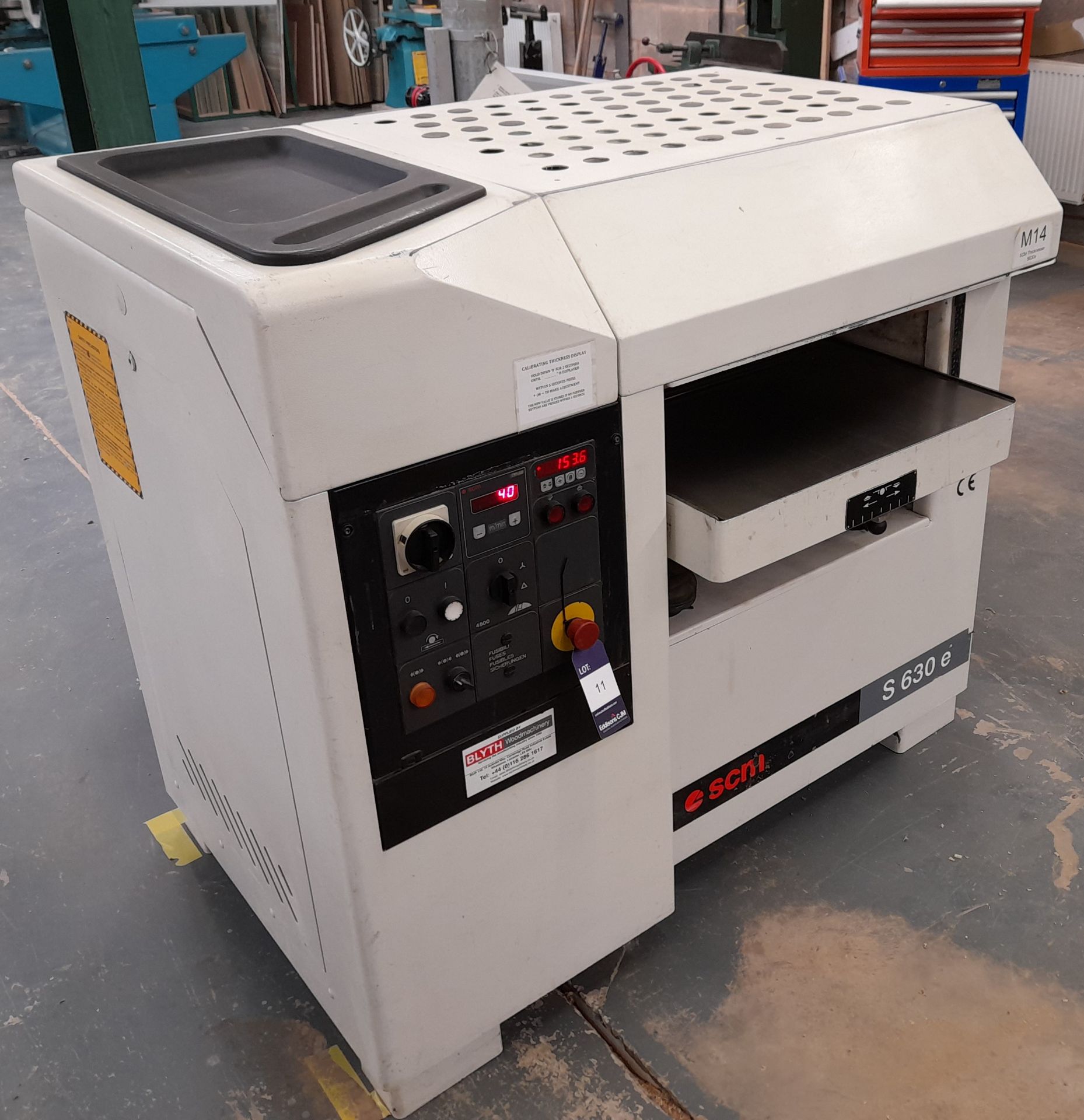 SCM S630E Thicknesser (Serial Number AB/154177, 2002), 630mm working width - Image 2 of 6